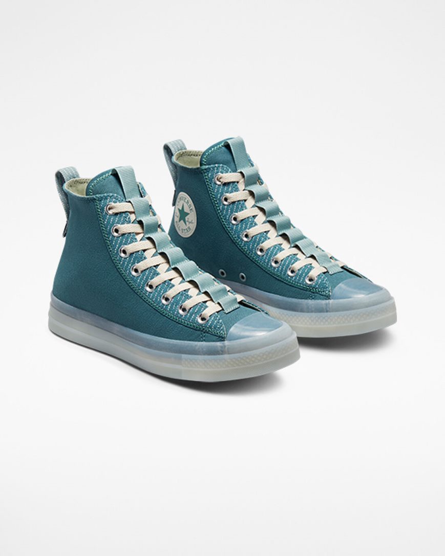 Women's Converse Chuck Taylor All Star CX Explore High Top Shoes Blue / Beige White | AU 6E314O